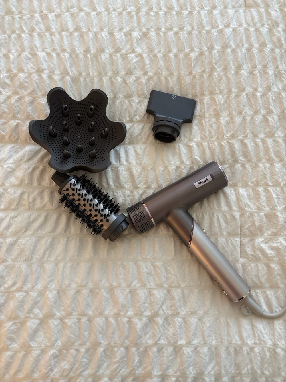 Shark Silver Multi-Attachment Women’s Hair Styler with Round Brush & Diffuser